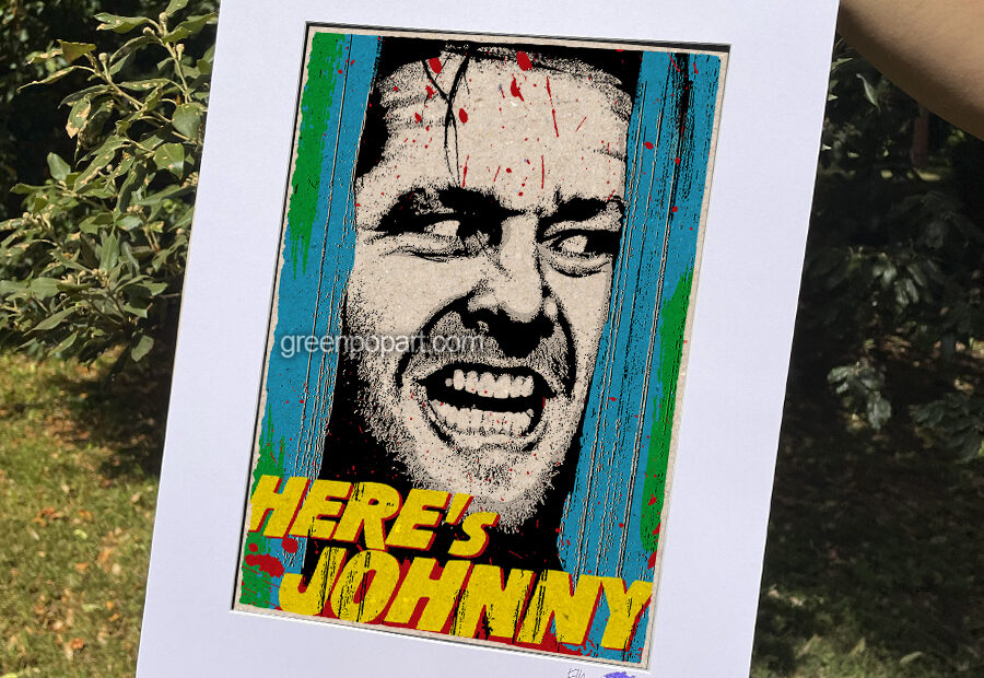 Pop-Art Print, Poster Cult Movie Horror The Shining Jack Torrance 70s