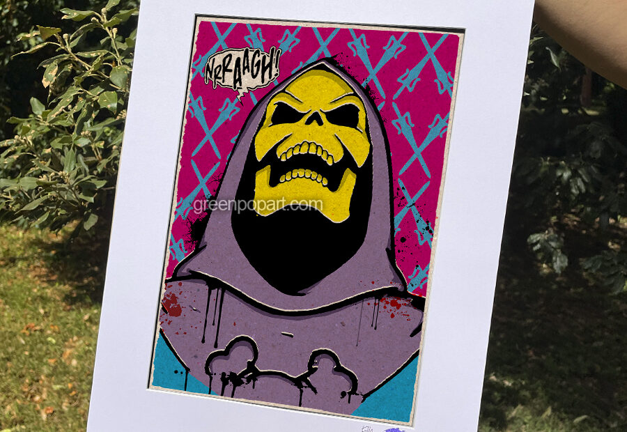 Pop-Art Print, Poster Cult Movie Tv Series Skeletor from Masters