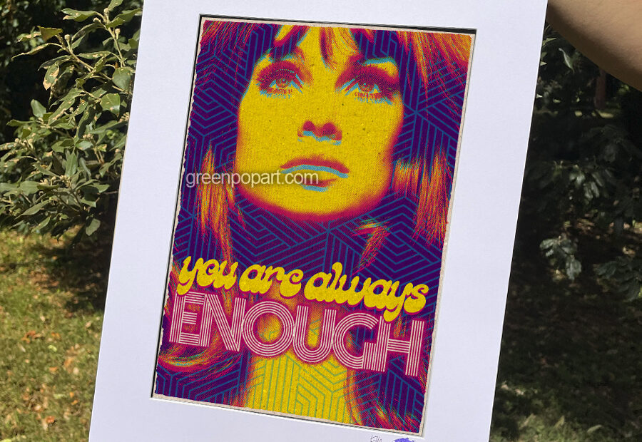 Pop-Art Print, Poster Abstract 70s Motivational You're Always Enough