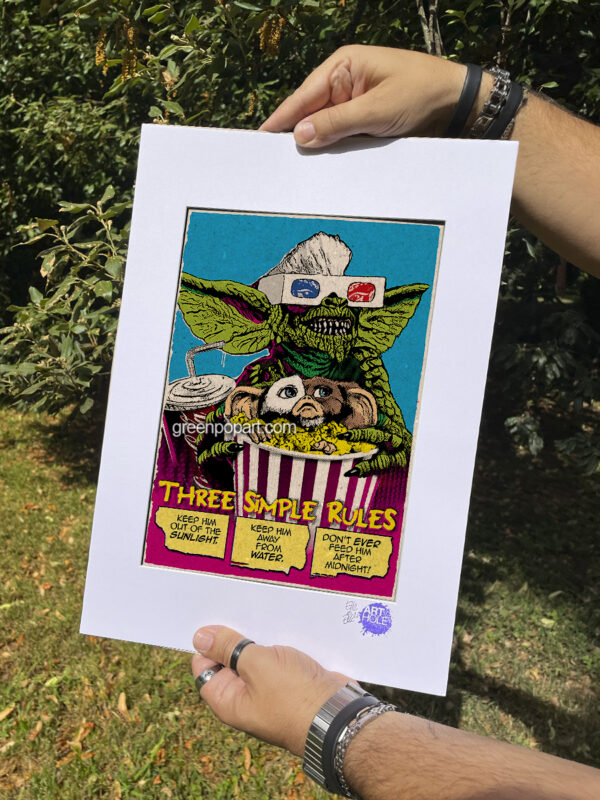 Pop-Art Print, Poster Cult Movie Gremlins Horror 80s