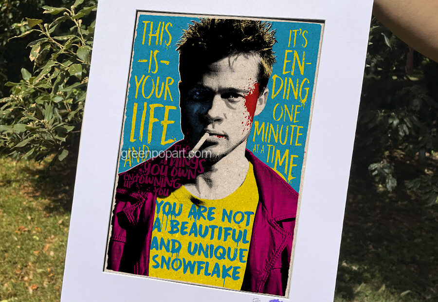 Pop-Art Print, Poster Cult Movie Fight Club Tyler Durden