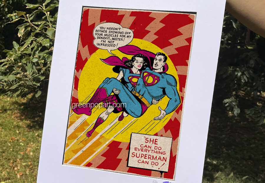 Pop-Art Print, Poster Comics Wonder Woman Feminism Woman Rights