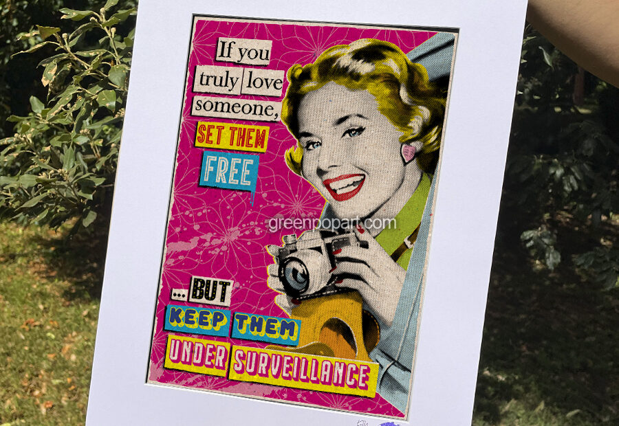 Pop-Art Print, Poster, If You Really Love Someone, Humor, Motivational, Inspirational, 50s, Vintage, Relationship, Couple, Love Quotes