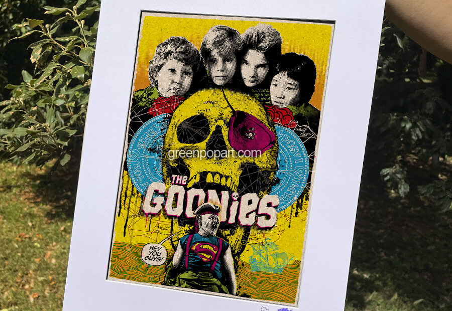 Pop-Art Print, Poster Cult Movie The Goonies, 80s Action, Comedy, Steven Spielberg