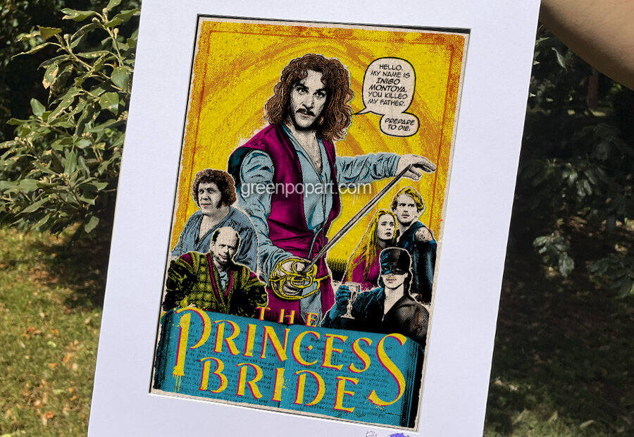 Pop-Art Print, Poster Cult Movie, Inigo Montoya from The Princess Bride, 80s, Cult Movie, Fantasy, Buttercup, Pirate Roberts