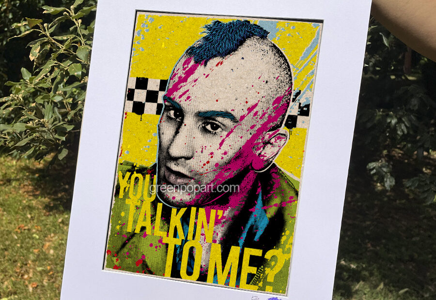 Pop-Art Print, Poster Cult Movie, Travis Bickle from Taxi Driver, 70s, 80s, Cult Movie, Robert De Niro, You Talkin' to Me, Martin Scorsese