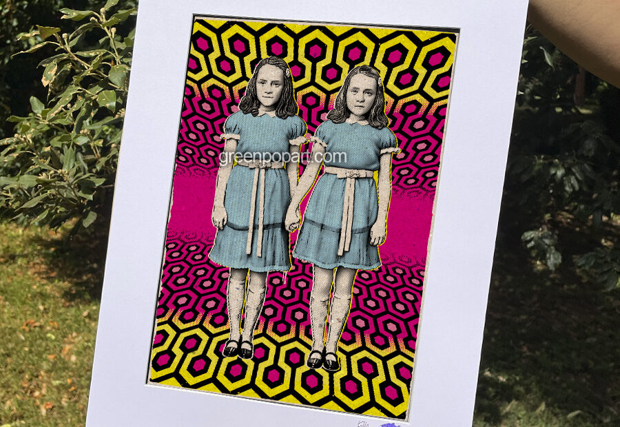 Pop-Art Print, Poster Cult Movie, The Redrum Sisters, The Shining, 2018, Horror, Demon, Stanley Kubrick, Stephen King, Grady Sisters, Grady Twins