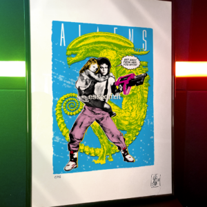 Ripley from Aliens, limited edition pop-art print by Stefano DM, art poster, order online, shipping worldwide.