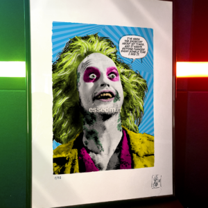 Beetlejuice, limited edition pop-art print by Stefano DM, art poster, order online, shipping worldwide.