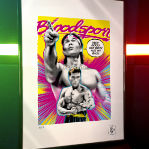 Van Damme Bloodsport, limited edition pop-art print by Stefano DM, art poster, order online, shipping worldwide.