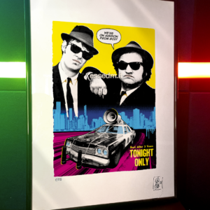 The Blues Brothers, limited edition pop-art print by Stefano DM, art poster, order online, shipping worldwide.