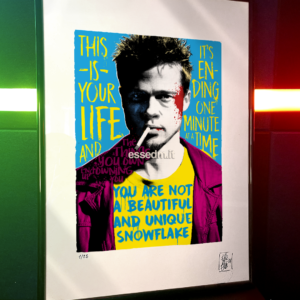 Tyler Durden Fight Club, limited edition pop-art print by Stefano DM, art poster, order online, shipping worldwide.