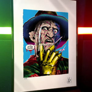 Freddy Krueger, limited edition pop-art print by Stefano DM, art poster, order online, shipping worldwide.