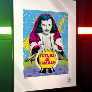 Future is Female, limited edition pop-art print by Stefano DM, art poster, order online, shipping worldwide.