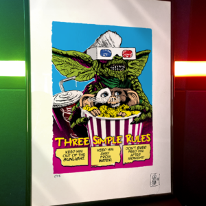 Gremlins, limited edition pop-art print by Stefano DM, art poster, order online, shipping worldwide.