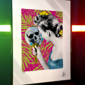 Mirror Mirror Skull, limited edition pop-art print by Stefano DM, art poster, order online, shipping worldwide.