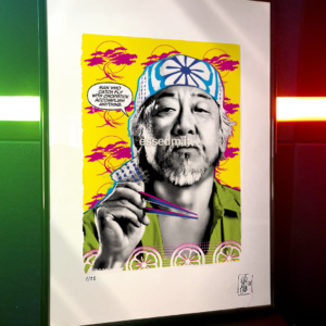 Miyagi from Karate Kid, limited edition pop-art print by Stefano DM, art poster, order online, shipping worldwide.