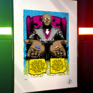 Morpheus from Matrix, limited edition pop-art print by Stefano DM, art poster, order online, shipping worldwide.