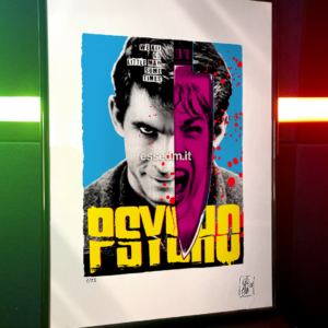 Norman Bates from Psycho, limited edition pop-art print by Stefano DM, art poster, order online, shipping worldwide.