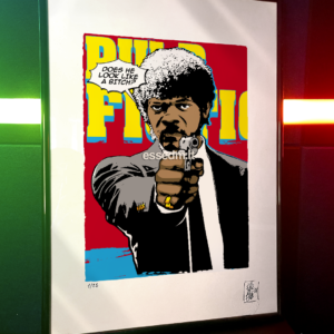 Jules from Pulp Fiction, limited edition pop-art print by Stefano DM, art poster, order online, shipping worldwide.