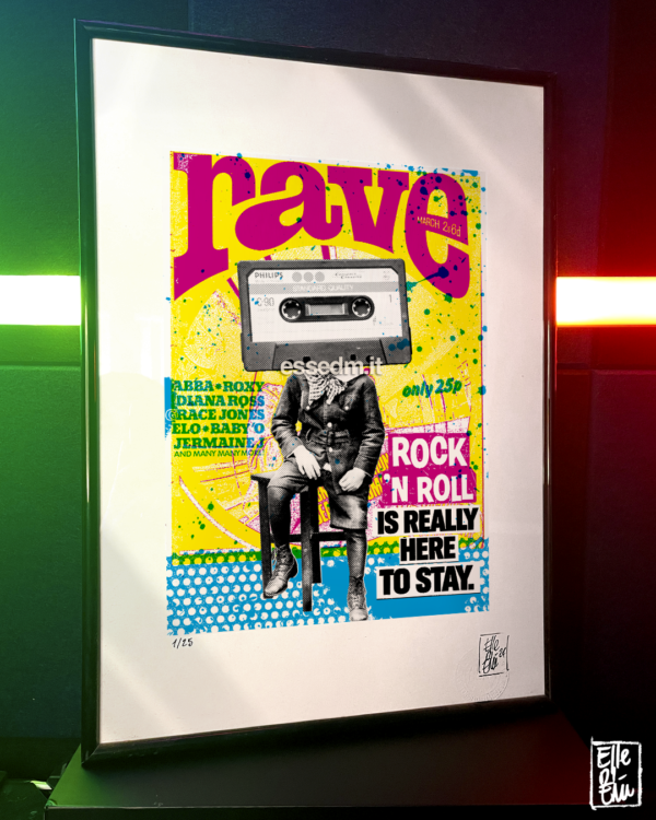 Rave Tape, limited edition pop-art print by Stefano DM, art poster, order online, shipping worldwide.