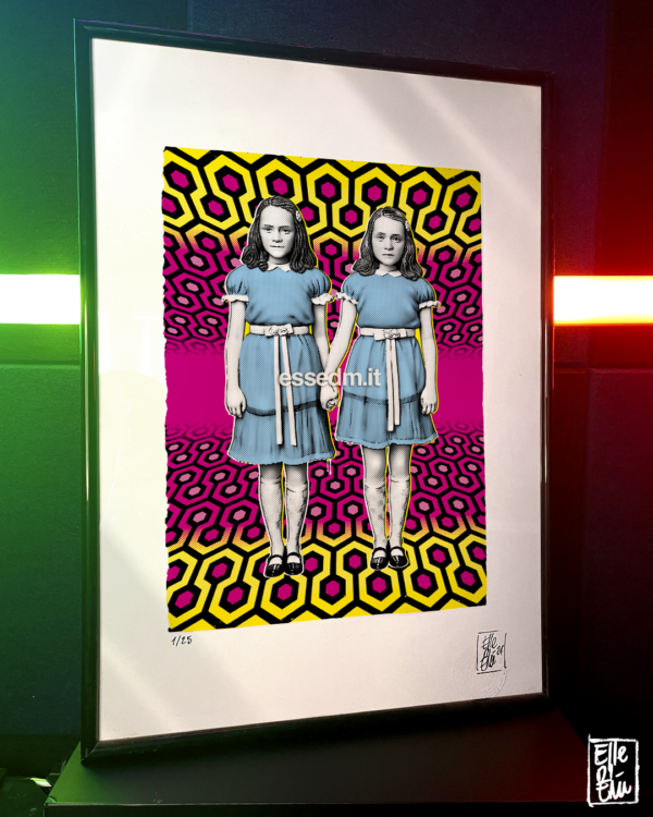 The Shining Twins, limited edition pop-art print by Stefano DM, art poster, order online, shipping worldwide.