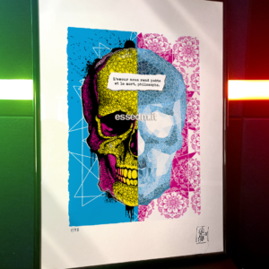 Old Skull, limited edition pop-art print by Stefano DM, art poster, order online, shipping worldwide.