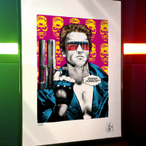 Terminator T-800, limited edition pop-art print by Stefano DM, art poster, order online, shipping worldwide.