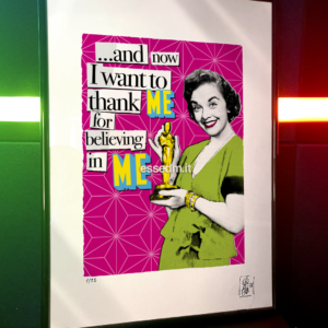 I want to thank me, limited edition pop-art print by Stefano DM, art poster, order online, shipping worldwide.