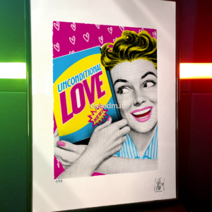 Unconditional Love, limited edition pop-art print by Stefano DM, art poster, order online, shipping worldwide.