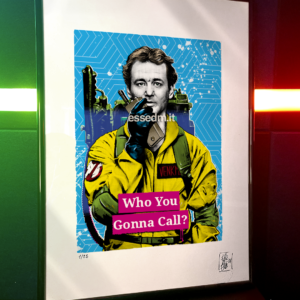 Peter Venkman from Ghostbusters, limited edition pop-art print by Stefano DM, art poster, order online, shipping worldwide.