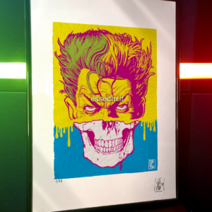 JokerSkull, limited edition pop-art print by Stefano DM, art poster, order online, shipping worldwide.