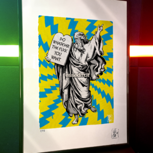 Do Whatever the Fck You Want, limited edition pop-art print by Stefano DM, art poster, order online, shipping worldwide.