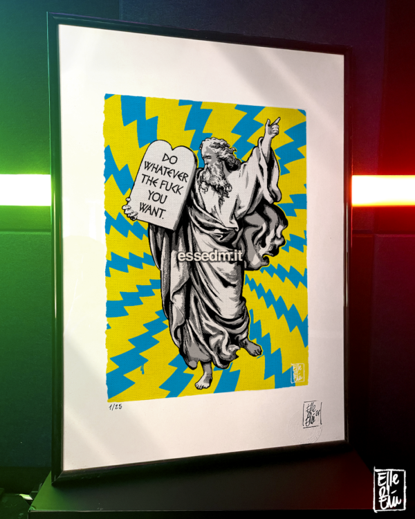 Do Whatever the Fck You Want, limited edition pop-art print by Stefano DM, art poster, order online, shipping worldwide.