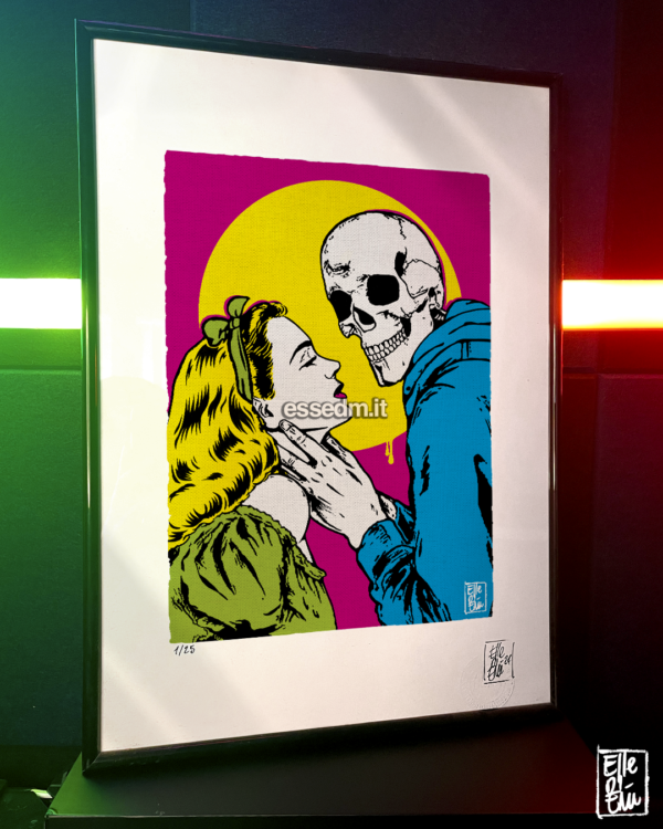 The Last Kiss, limited edition pop-art print by Stefano DM, art poster, order online, shipping worldwide.